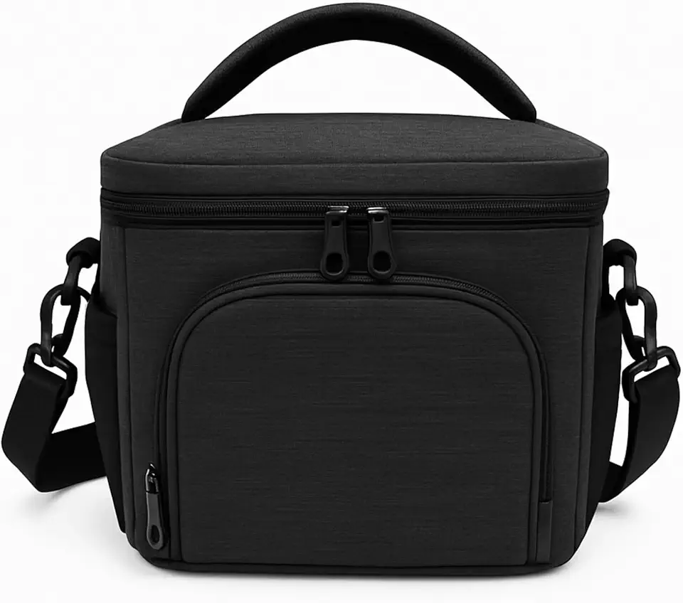 Bolsa Térmica 7L 2 Compartimentos - Lancheira Marmiteira Pequena Impermeável, Mantém Quente/Frio, para Lanches Trabalho Faculdade