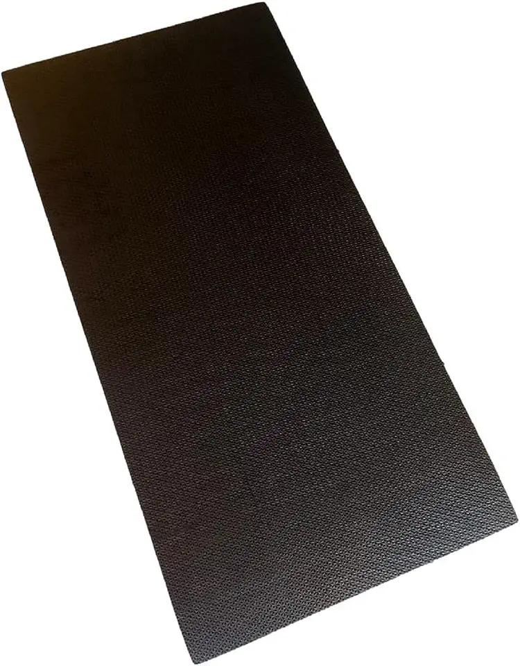Colchonete Eva Tapete Yoga Exercícios 100cm x 50cm x 10mm Preto