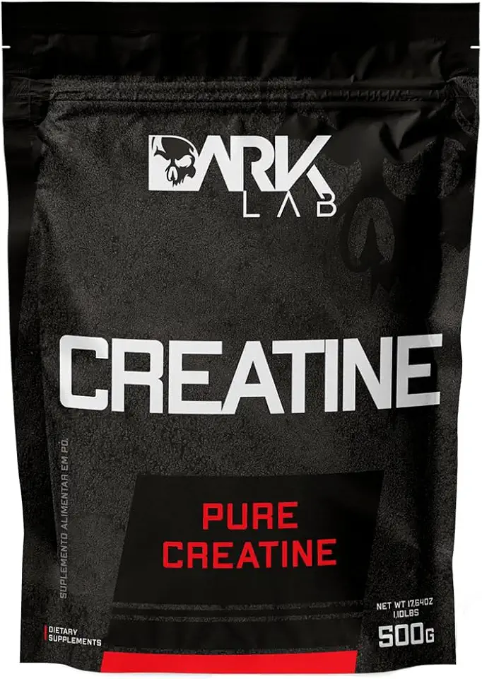 Creatina Pura 500g Dark Lab Monohidratada 100% de Pureza, Sem Sabor