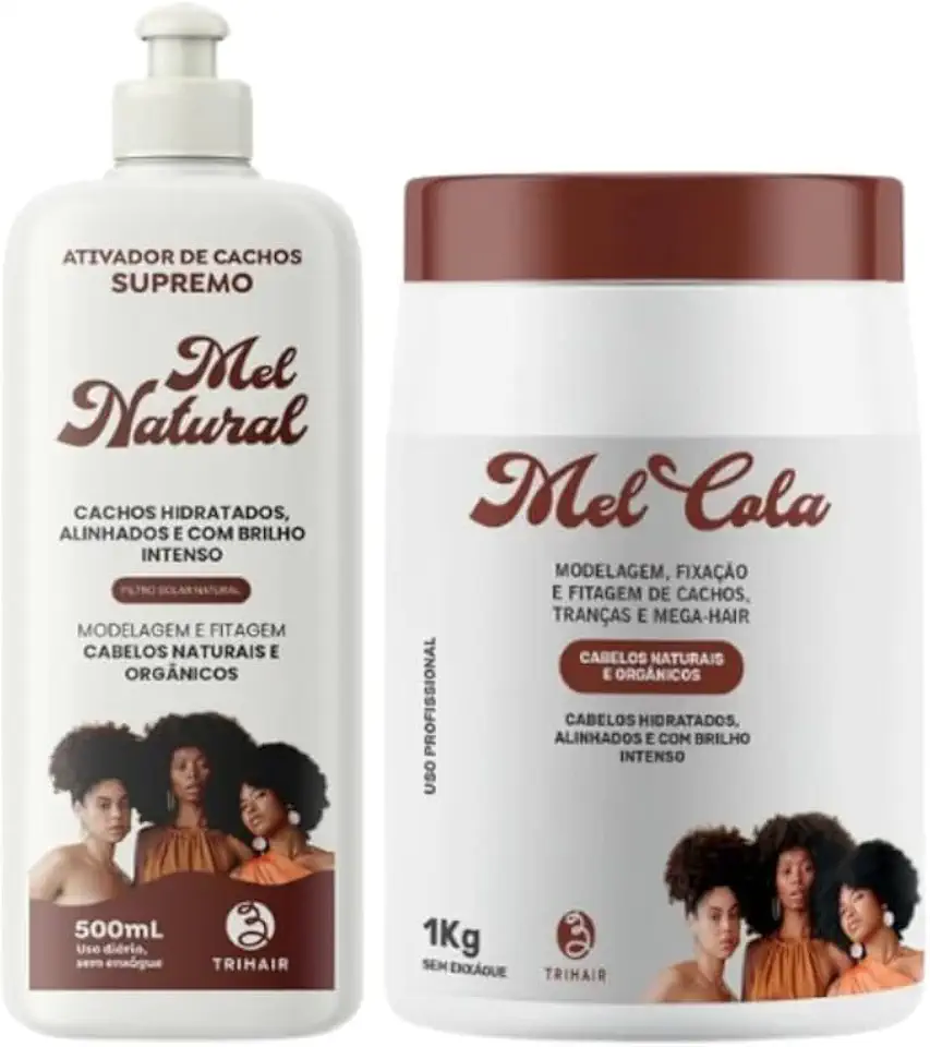 Mel Cola 1kg + Creme Ativador de Cachos Mel Natural