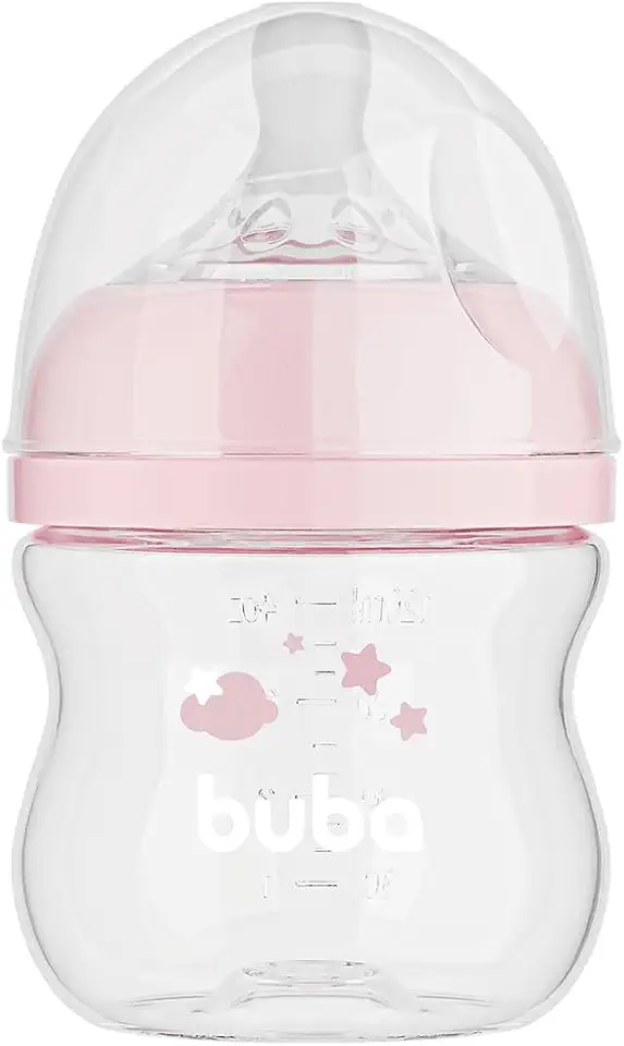 Buba, Mamadeira Easy Flow Nuvem Rosa 120ml