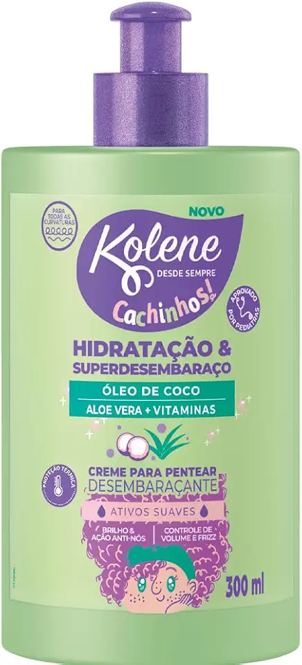 Kolene Creme De Pentear Infantil Cachinhos 300Ml Hidr