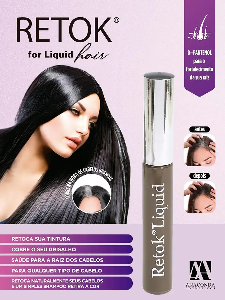 Retok liquido castanho medio