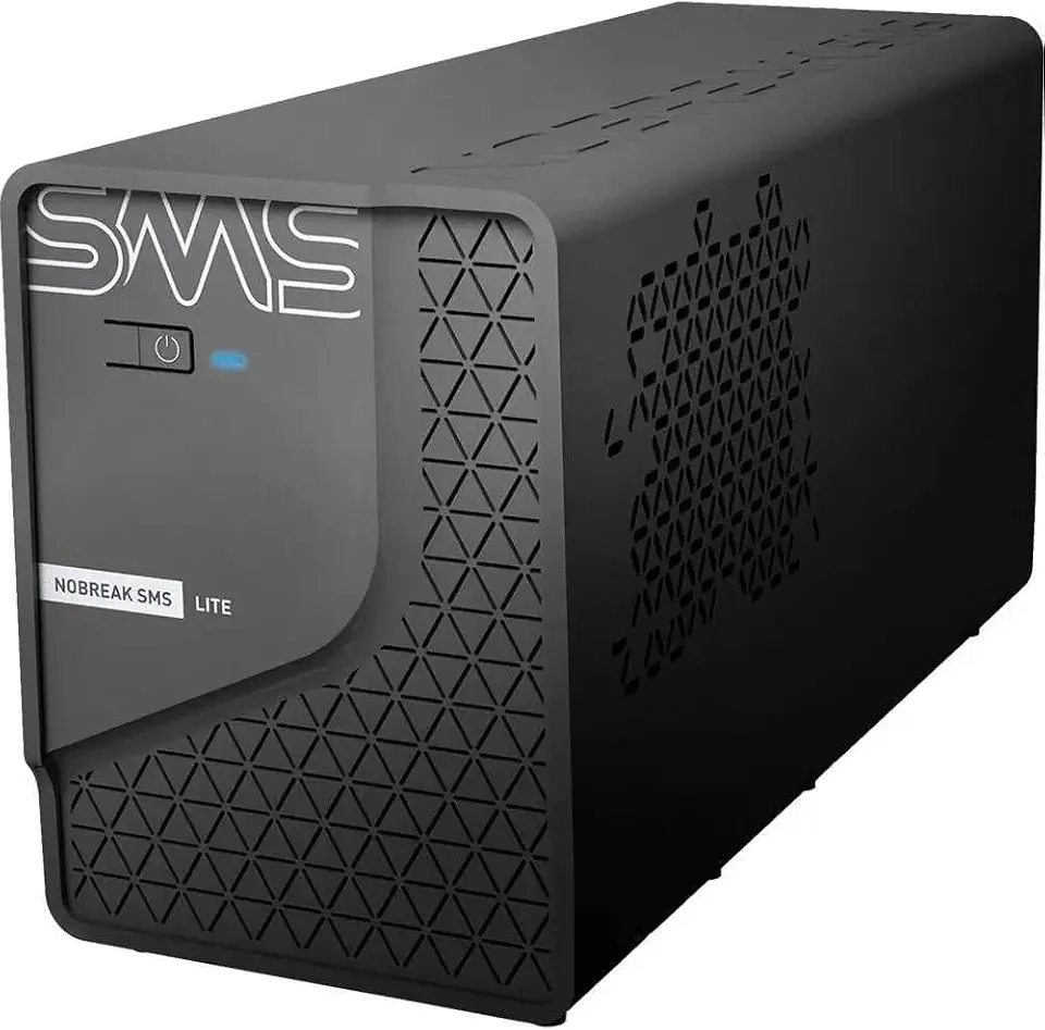 Nobreak SMS Lite 600VA Entrada Bivolt 115V/220V - Saída 115V | 300W de Potência | 4 Tomadas | Senoidal por Aproximação | Indicado para PC, Notebook, Videogames, Modem, Roteador e Outros