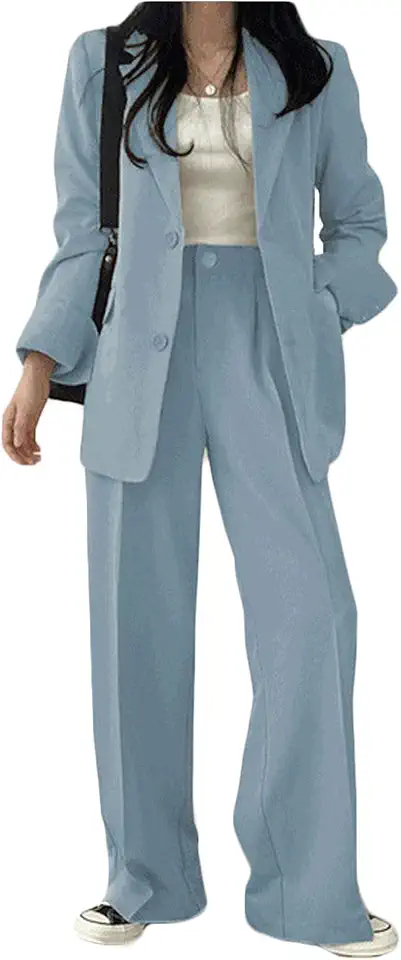 Terno feminino de duas peças, casual, calças justas