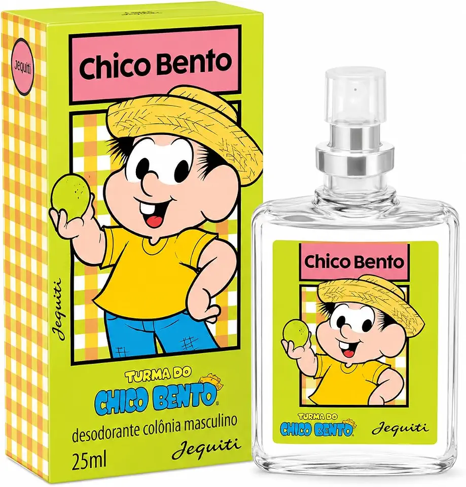 Jequiti Colônia Chico Bento Masculina 25ml Spray Perfume Teen Infantil Turma da Mônica