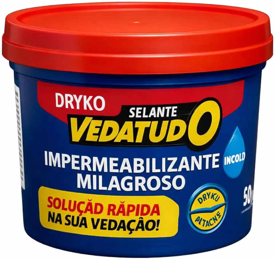 Impermeabilizante líquido resina acrílica 300g incolor - Milagroso - Dryko