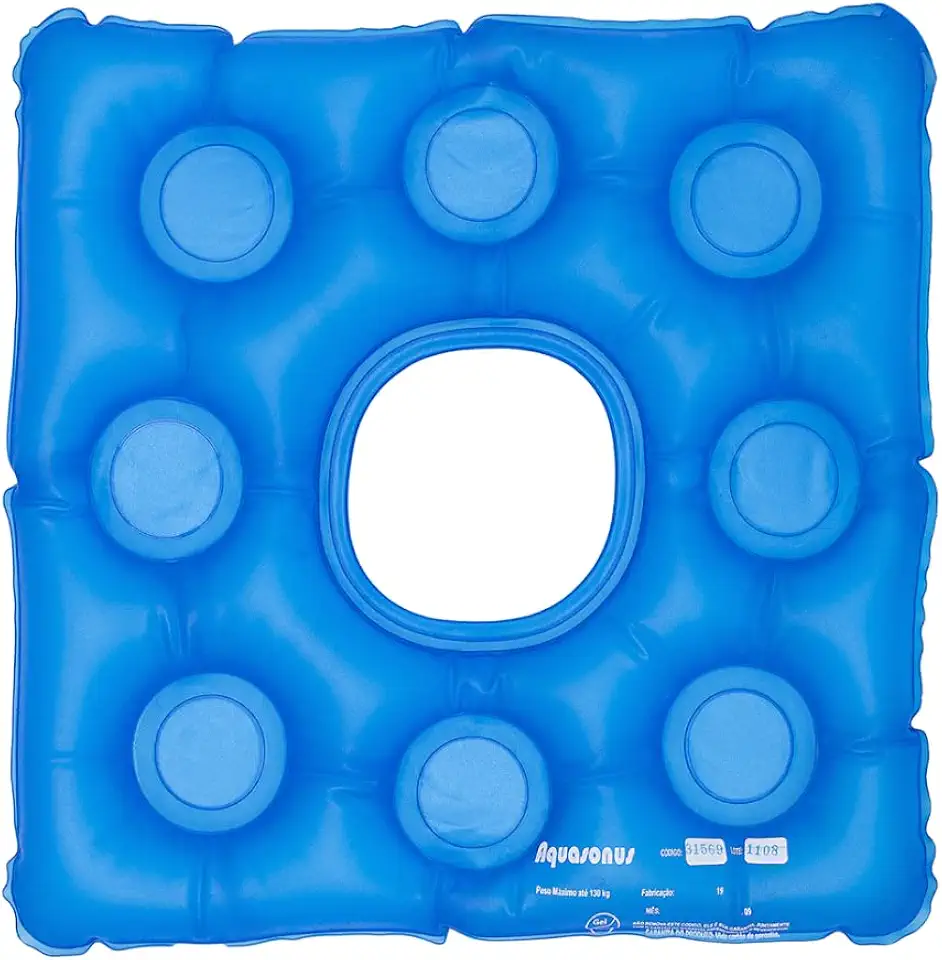 Almofada De Gel Quadrada Com Orifício Caixa De Ovo Anti-escaras - Aquasonus