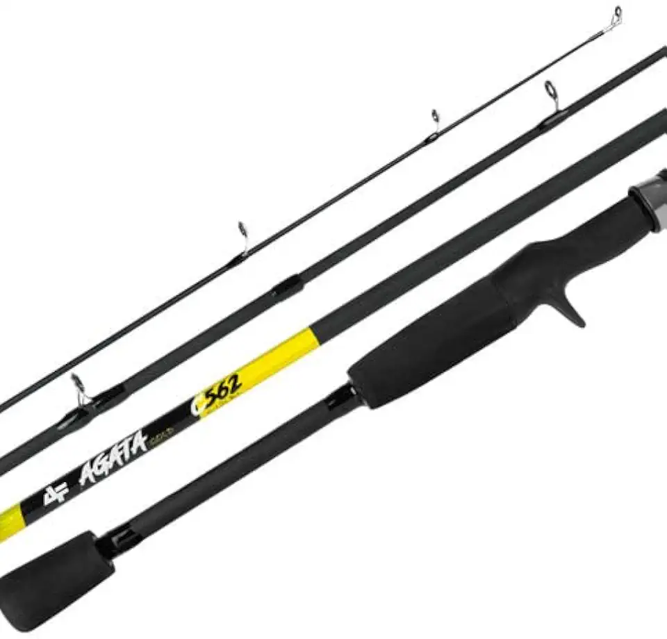 Vara Carretilha Albatroz New Agata 2 Partes - Gold - 1,80m