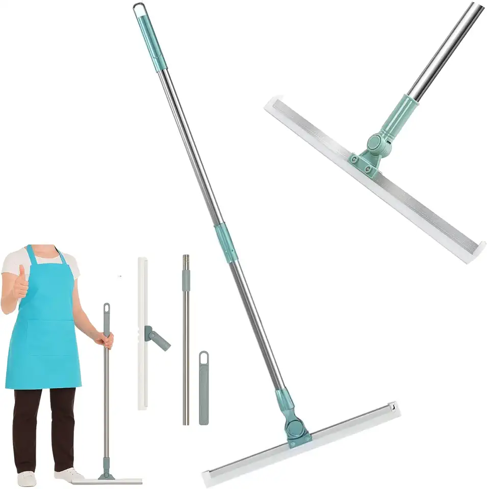 Rodo de Silicone Multiuso com Cabo Extensível, 50cm, Rotação 180°, Ajustável 50 cm de Largura, 63 - 102 cm de Comprimento Vassoura Mágica- THREE BROTHERS