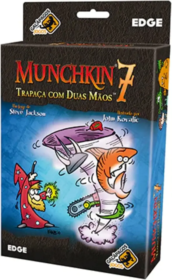 Galápagos, Munchkin 7: Trapaça com Duas Mãos (Expansão), Jogo de Cartas para Amigos, 3 a 6 jogadores, 60 a 90 minutos por partida