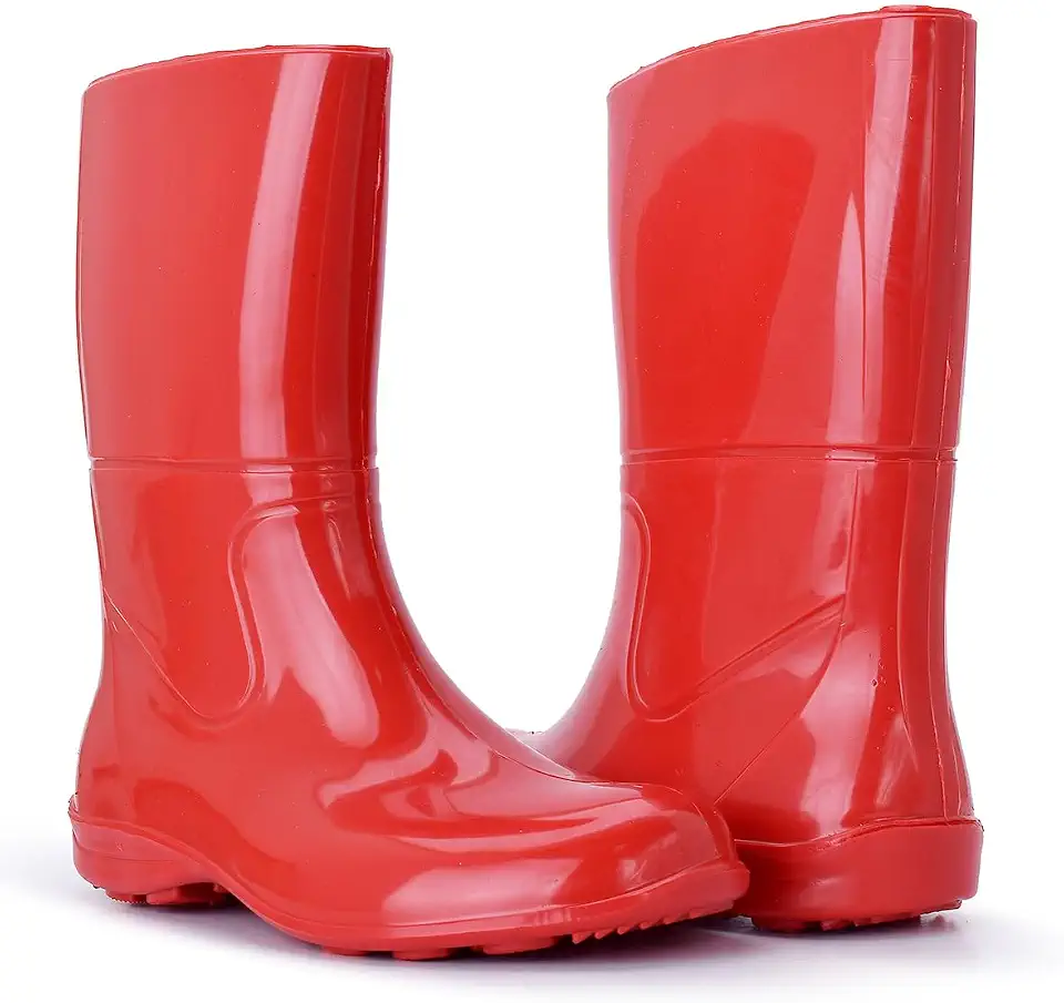 Bota Feminina e Masculina Plastica Estilo Galocha Para Dias Chuvosos Para Limpeza Faxina Antiderrapante Super Leve