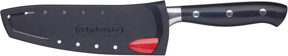 MasterClass Faca Santoku com Bainha Afiadora EdgeKeeper, Aço Inoxidável, 14 cm