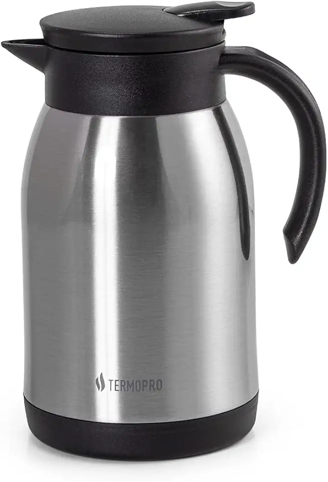 TERMOPRO Garrafa Térmica Inox 900ml Mona Bebidas Quentes por até 12h e Frias por até 24h Ampola Inquebrável Sistema de Gatilho