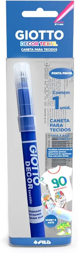 GIOTTO Decor Textile Caneta Para Tecido Azul Flowpack