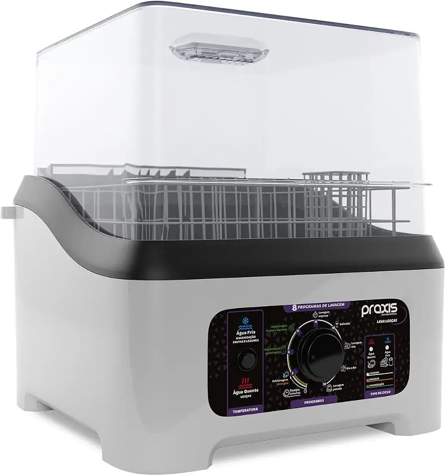 Praxis Lava Louça Portátil 3L 8 Programas de Lavagem 127v Branca