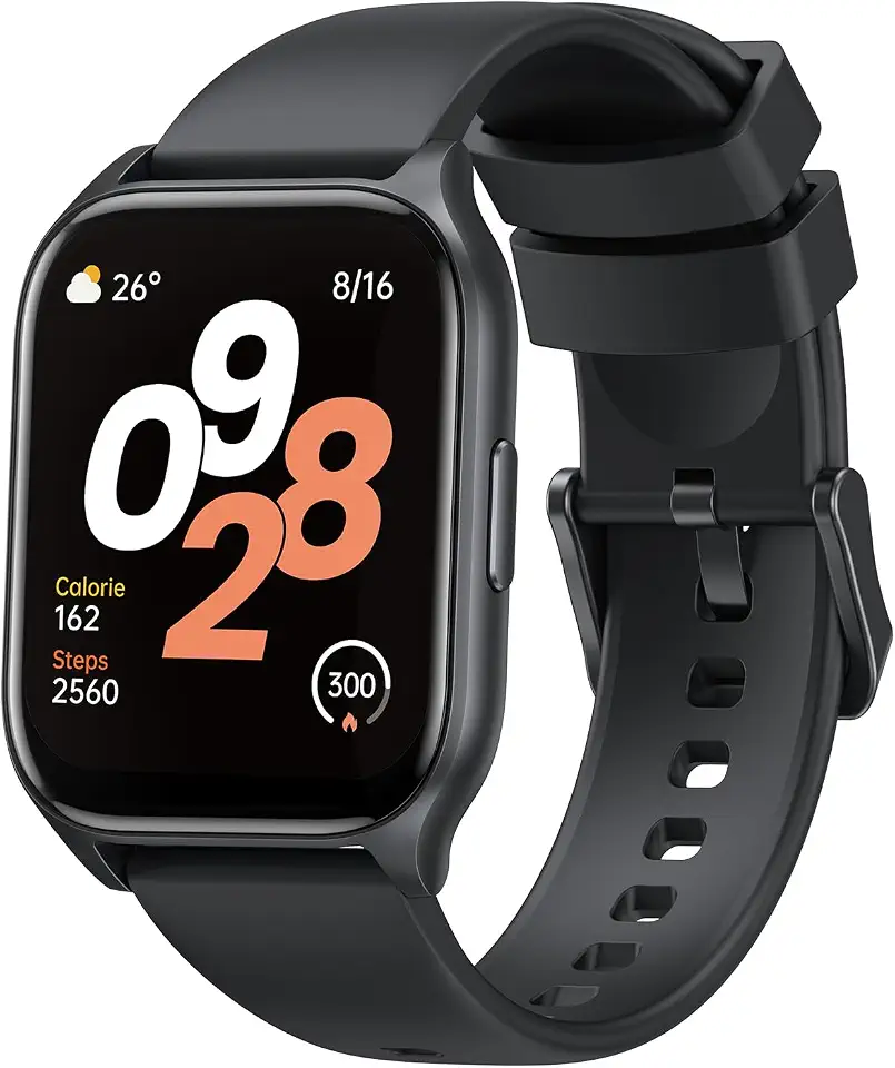 Relógio Inteligente Tranya ES10 1.83“ Tela HD Touch, IP68 à Prova d‘Água, Bateria de 7-10 Dias, Monitoramento Esportivo, Chamadas Bluetooth, Notificações, Smartwatch