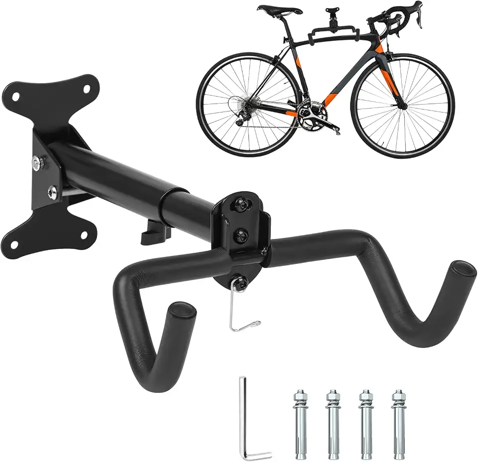 Suporte de Parede Ajustável para Bicicleta, Suporte de Parede Horizontal para Bicicleta, Suporte de Parede para Bicicleta, Cabides de Bicicleta, Suporte para Bicicleta Parede