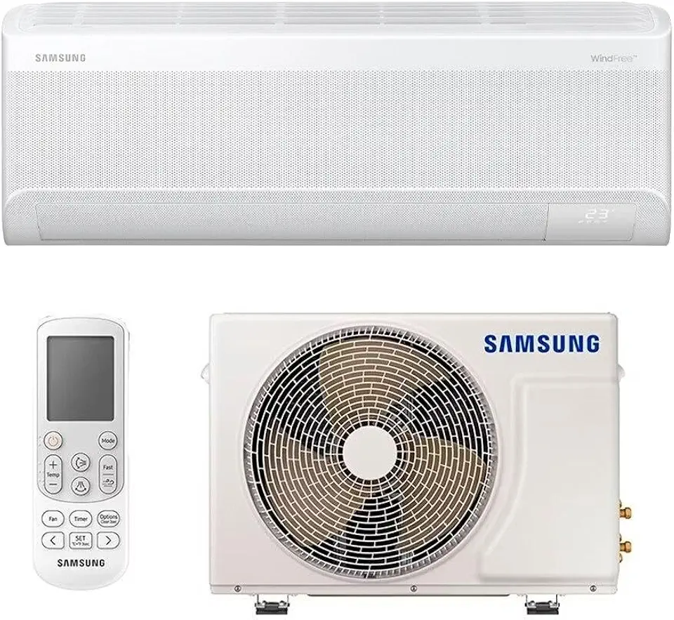 Ar-condicionado Split Inverter 9000 Btus Samsung Windfree Ai Wi-fi High Wall Só Frio Ar09dyfaawknaz/ar09dyfaawkxaz 220v