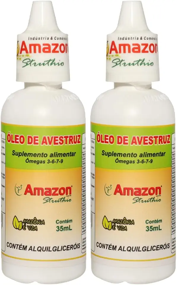 Kit 2 Oleo De Avestruz Amazon Struthio - 35 Ml