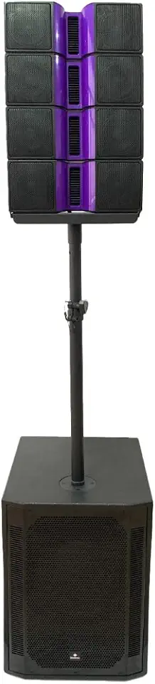 Caixa de Som Sistema de Torre Ativo Waldman line Up one 15/ 8x4 Amplificada
