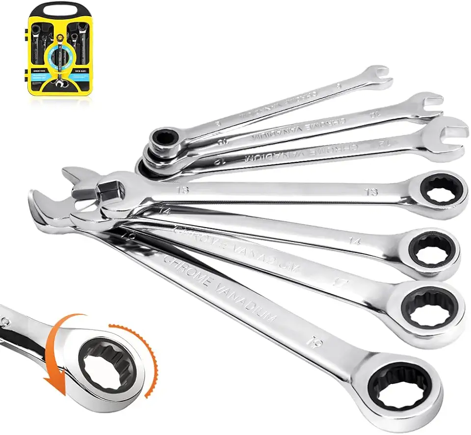 Kit Chave Catraca, Jogo de Chave Combinada, Jogo Chave de Boca, Tools Jogo Chave Combinada Catraca