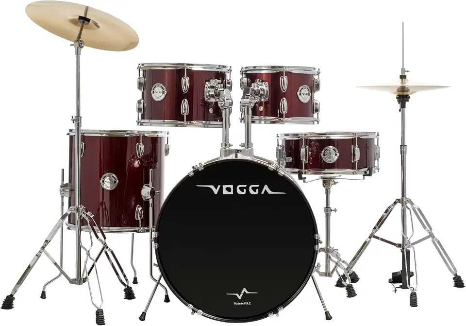 BATERIA ACÚSTICA VOGGA PULSE BUMBO 20" VPD220 WRD (WINE RED)