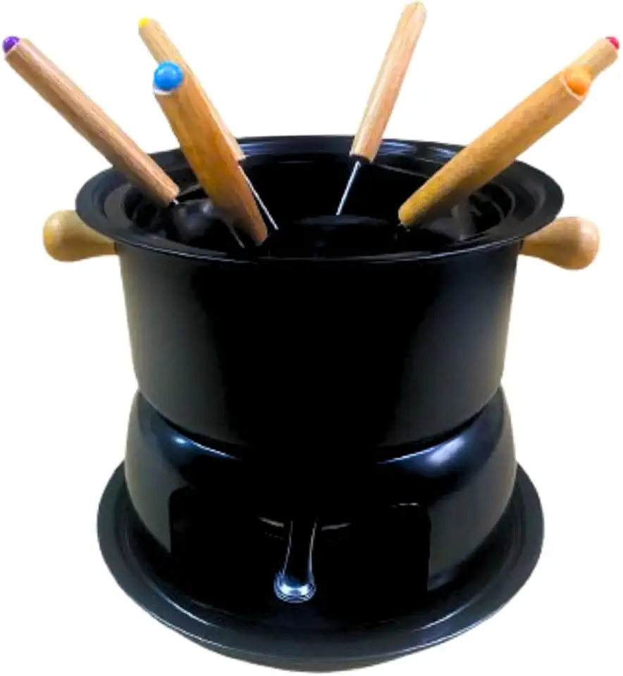 Aparelho de Fondue Grande para 6 pessoas | Para Chocolate, Para Queijos, Para Carnes