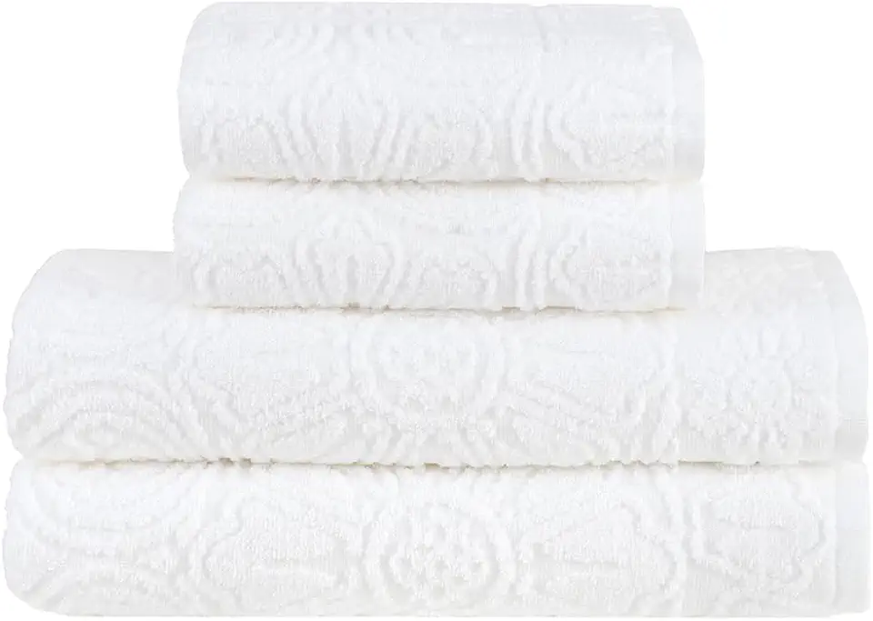 Buddemeyer Jogo de Toalhas Florentina Extra Soft Banho Branco 4 peças
