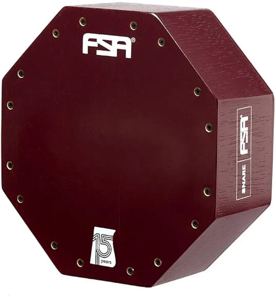 Cajon FSA Instrumento de Percussão Profissional Feito à Mão - Graves Profundos, Som de Caixa Nítido, Madeira Brasileira, Design Ergonômico de Inclinação CAIXA CAJON 12/4" VINHO