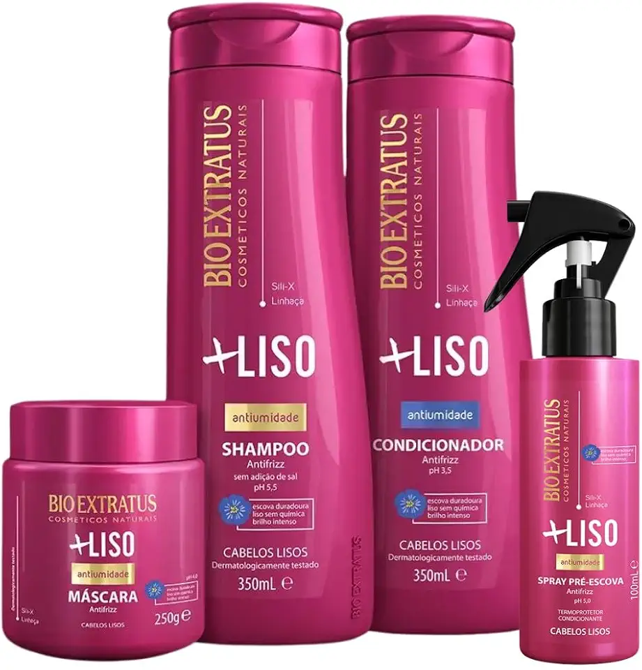Kit Bio Extratus Mais Liso Pos Progressiva Hidratante 4-Produtos