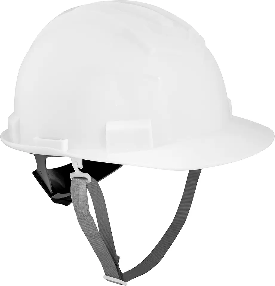 Capacete Aba Frontal, Branco, Com Jugular E Suspensão Com Catraca, Vonder Plus.