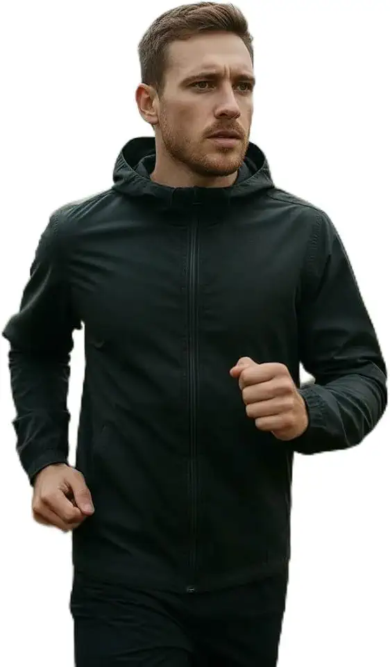 Jaqueta Blusa Masculina Corta Vento Resistente A Água Capuz Forrado
