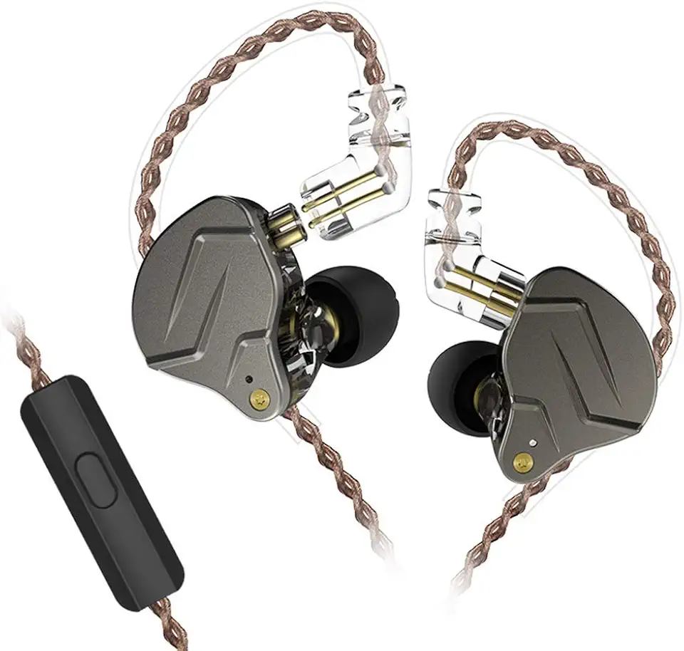 KZ ZSN Pro Metal Fones de Ouvido Tecnologia Hebride 1BA + 1DD