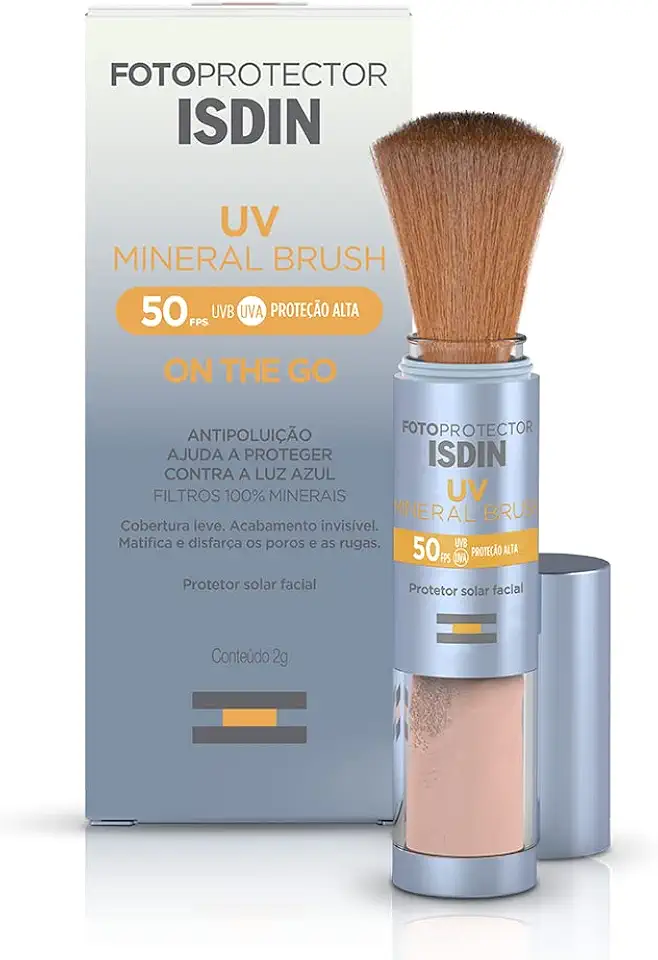 ISDIN Protetor Solar em Pó UV Brush Mineral FPS 50-2g