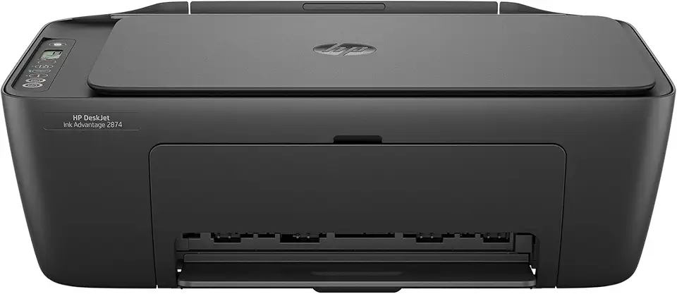 Impressora Multifuncional HP Deskjet Ink Advantage 2874 Colorida, Wi-Fi Scanner, USB. Tecnologia de impressão Jato de Tinta Térmico. Funções: Impressão, cópia, digitalização. Cor Preta (6W7G2A)