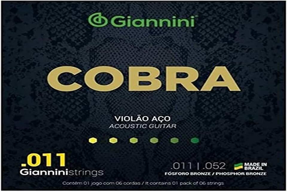 ENCORDOAMENTO PARA VIOLÃO AÇO COBRA .011 BRONZE GEEFLK - GIANNINI