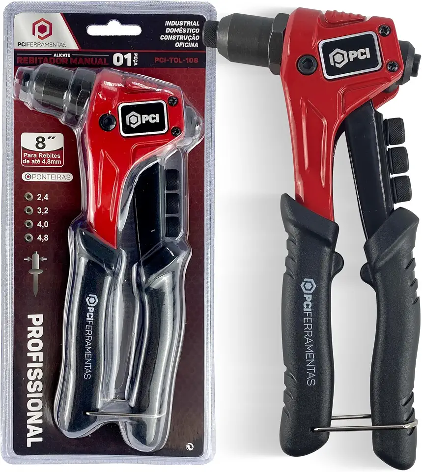 Rebitadeira Alicate Rebitador Profissional 2,4 Até 4,8mm Pro