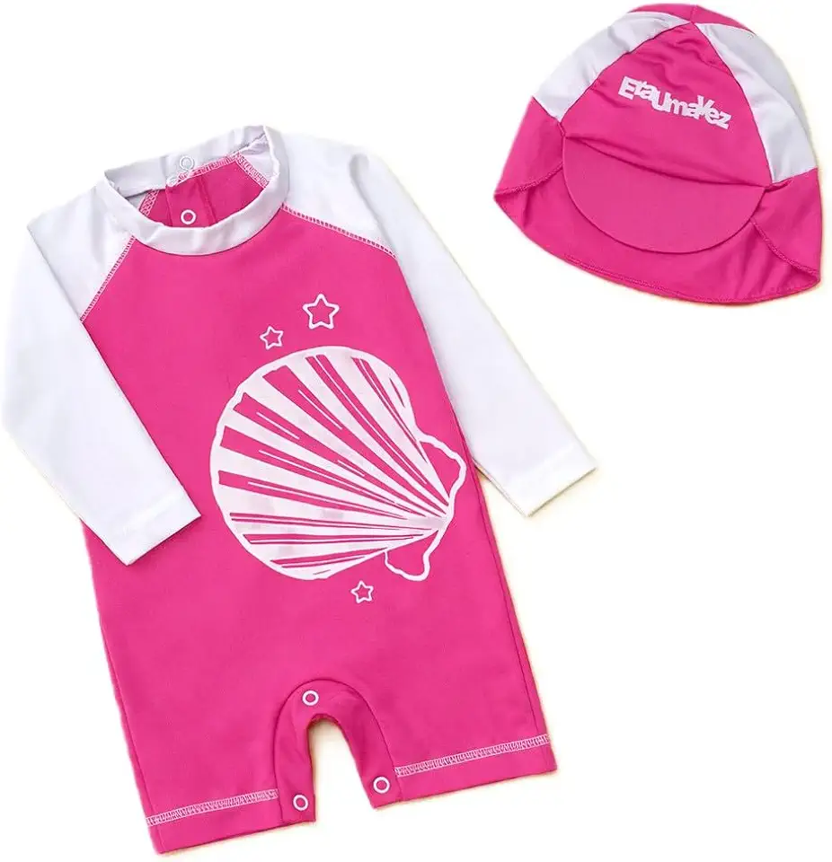 Conjunto Bebê Proteção UV50+ Era Uma Vez com Macacão Curto e Chapéu de Sol, Verão, 3 a 12 Meses