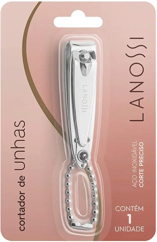 Cortador de Unhas em Aço Carborno, Tamanho Pequeno, Lanossi, Lanossi Beauty & Care.