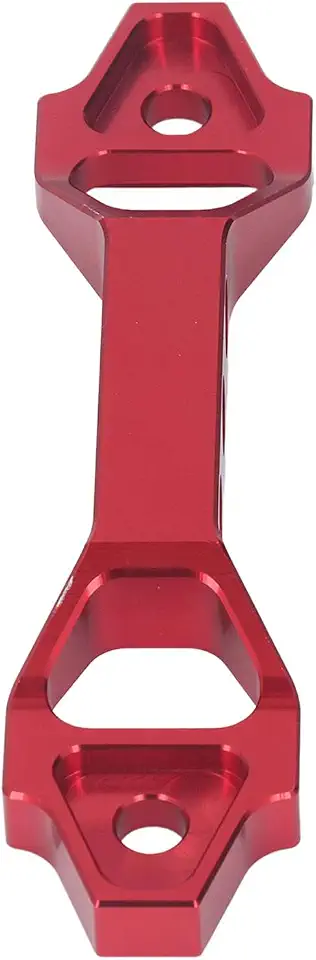 Suporte de Bateria de Carro Com Parafuso J de Aço Inoxidável | Suporte Resistente e Barra Transversal da Liga de Alumínio para Tamanhos Múltiplos da Bateria (Vermelho)