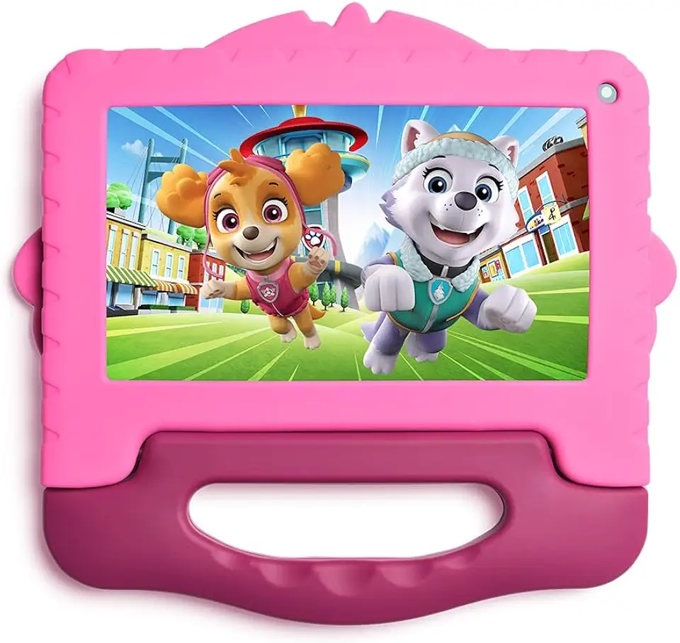 Tablet Infantil Patrulha Canina Skye com Controle Parental 4GB RAM + 64GB + Tela 7 pol + Case + Wi-fi + Android 13 + Quad Core Multi - NB422