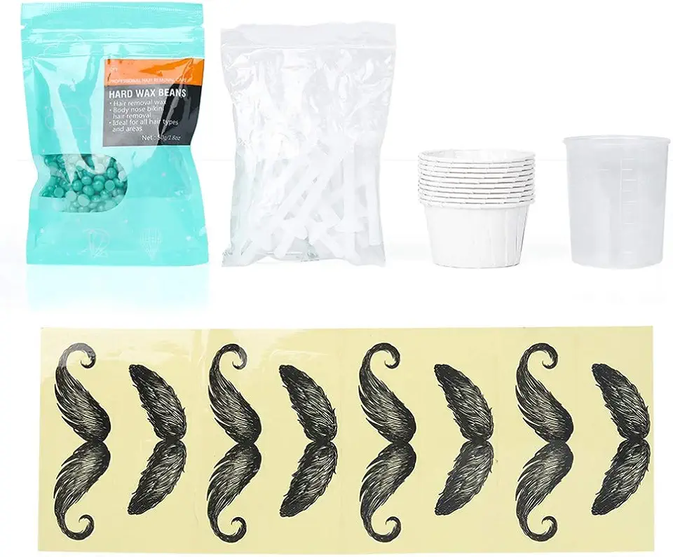 Kit de cera para remoção de pelos do nariz outdoorm, pelos nasais, sobrancelhas, indolor, eficaz, seguro, ferramentas rápidas