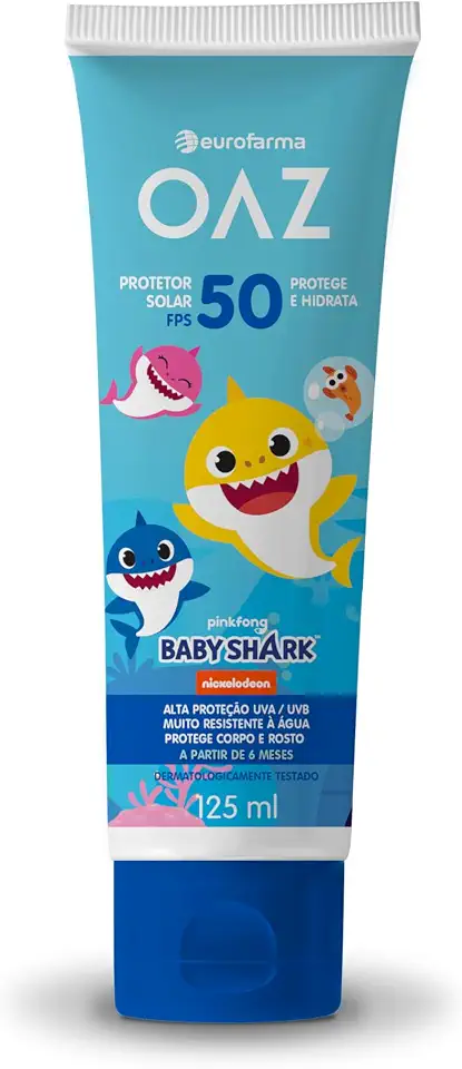 OAZ PROTETOR SOLAR BABY SHARK 50FPS 125ML
