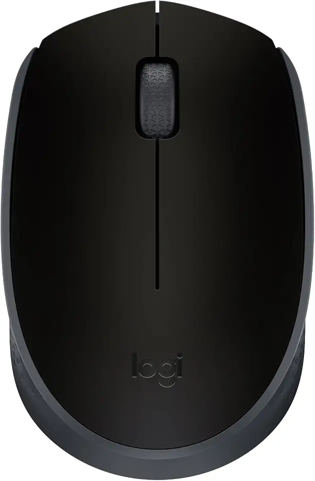 Mouse sem fio Logitech M170 com Design Ambidestro Compacto, Conexão USB e Pilha Inclusa - Preto