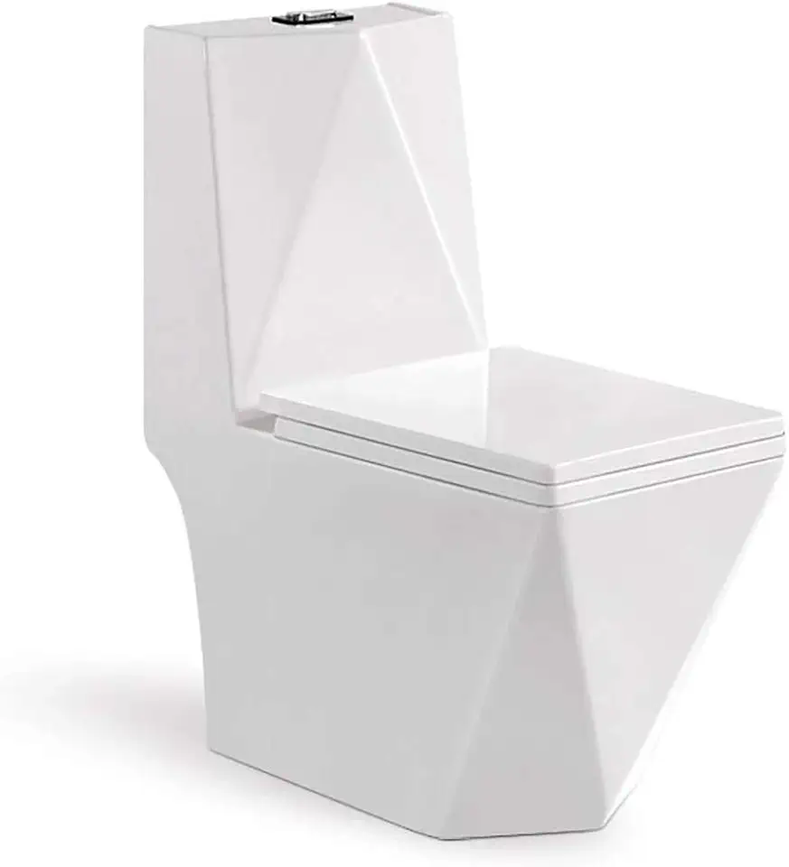Vaso Sanitário Acoplado (monobloco) Imperial Diamond + anel de vedação + mangueira flexível inox 60 cm - Smart Norte