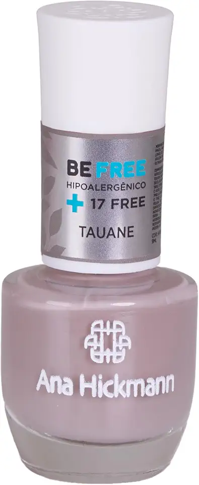 Esmalte Hipoalergênico Ana Hickmann 9ml - Tauane Nude Chic - Alta Cobertura e Secagem Rápida - Coleção Be Free