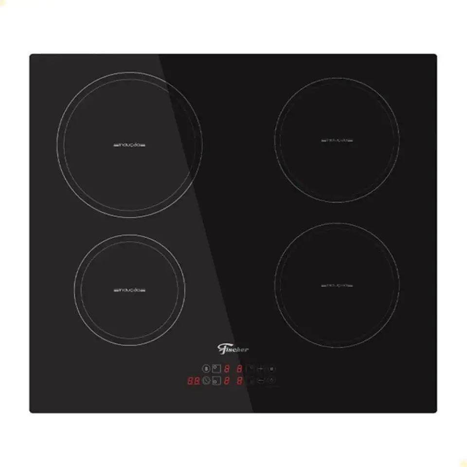 Cooktop Fischer 4q por Indução Mesa Vitrocerâmica Touch 220v Preto