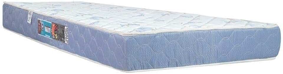 Colchão Solteiro Sleep Max Espuma D45 88x188x18cm Branco/Azul - Castor