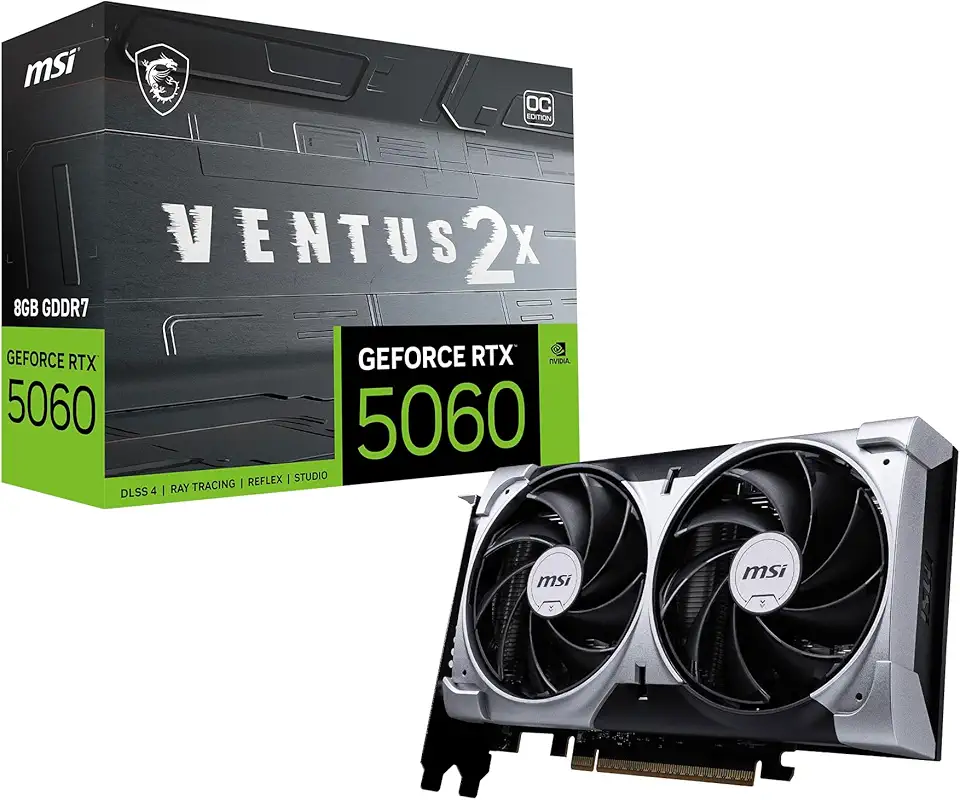 MSI GeForce RTX 5060 Ventus 2X OC (8GB GDDR7/PCI Express 5.0/2535MHz/28000MHz)